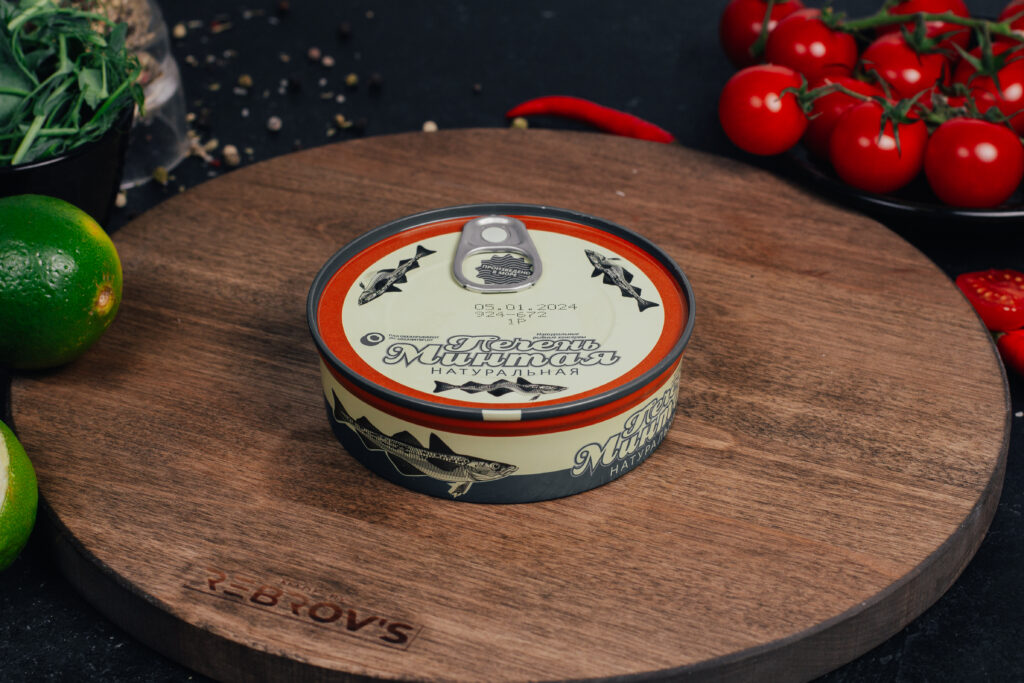 Печень минтая натуральная 170 гр
